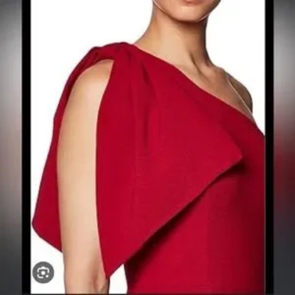 Dress the Population Tiff One Shoulder Mini Dress M Rouge Red Party Wedding - Picture 4 of 13